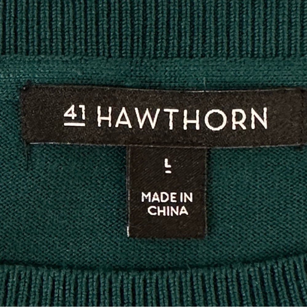 Stitch Fix 41 Hawthorn Tamzen Bell Sleeve Pullover Sweater Top Green Sz L - Picture 7 of 14